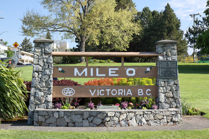 “Mile 0" of the 7,821 km (4,860 mi) long Trans-Canada Highway